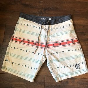 Aztec Print Swim Trunks